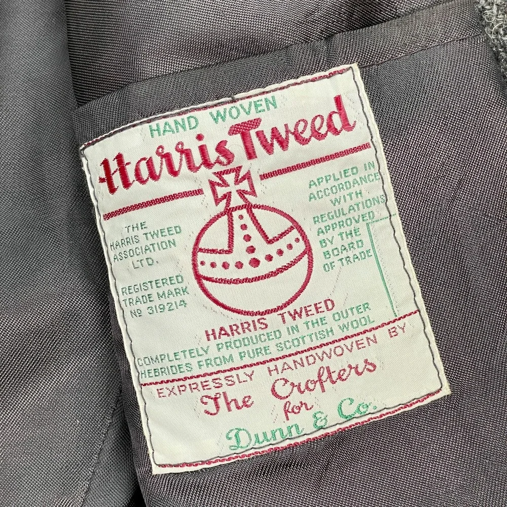 Vintage Dunn & Co Harris Tweed Blazer Mens Size 36 Wool